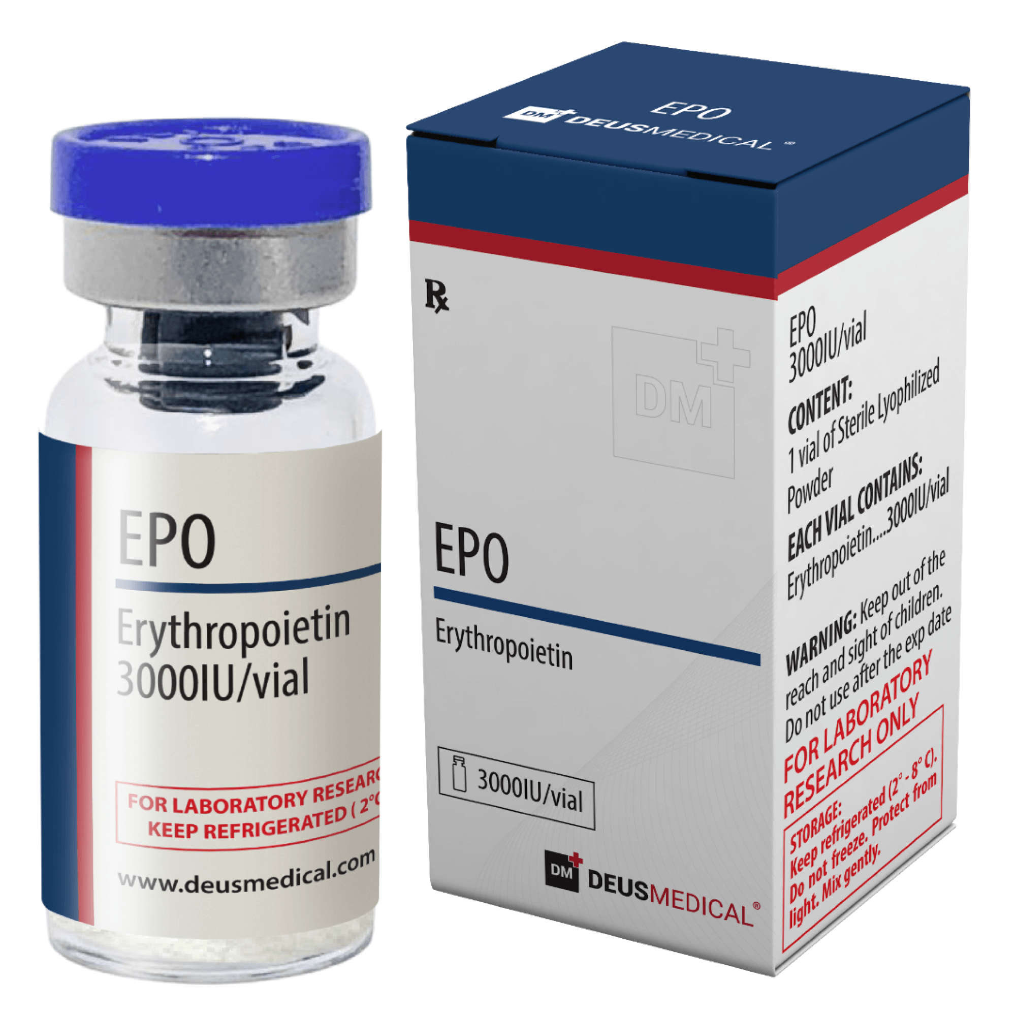 Hormone EPO en flacons
