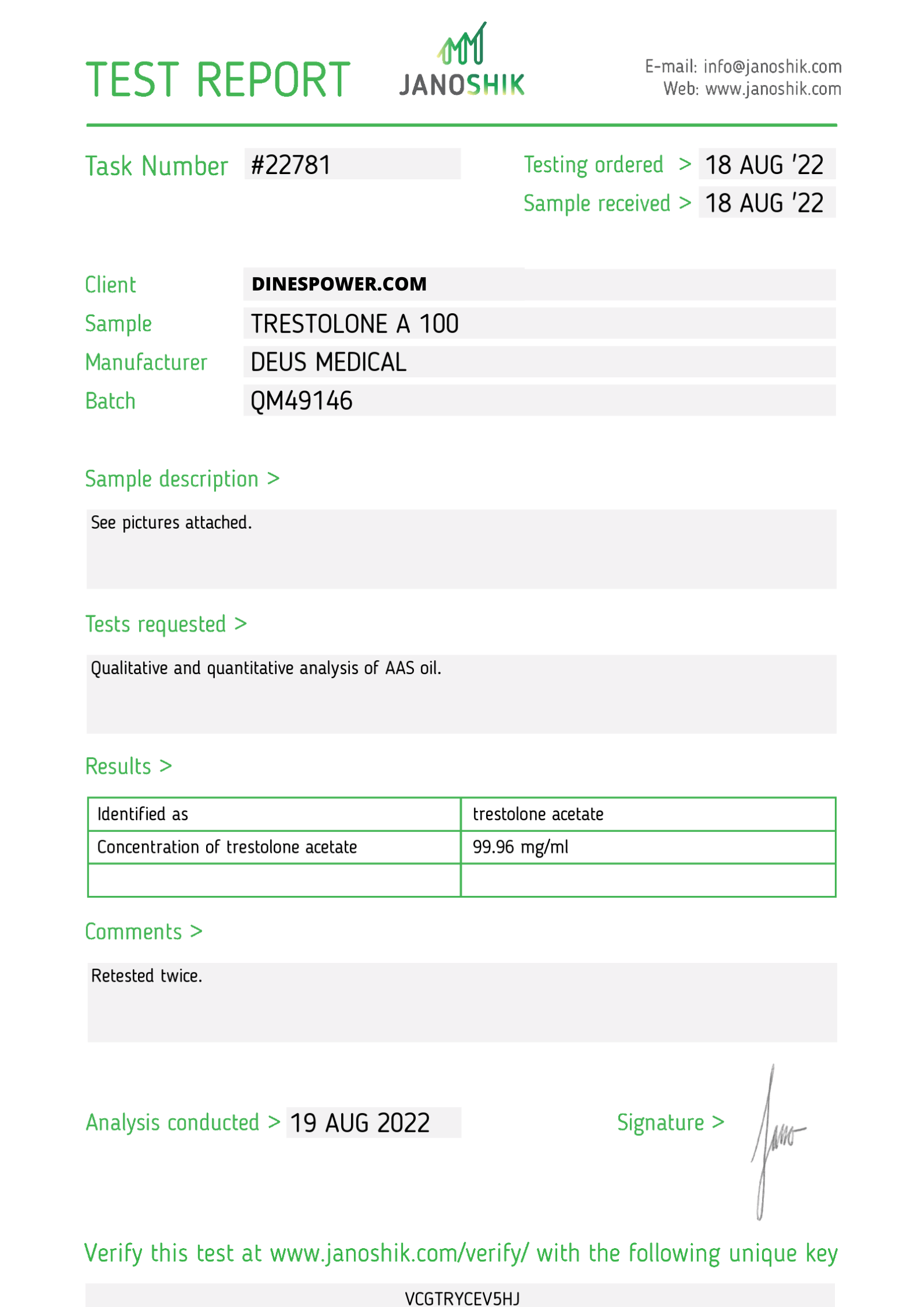 TRESTOLONE A 100 INJECTABLE STEROID IN AMPOULES - Image 2