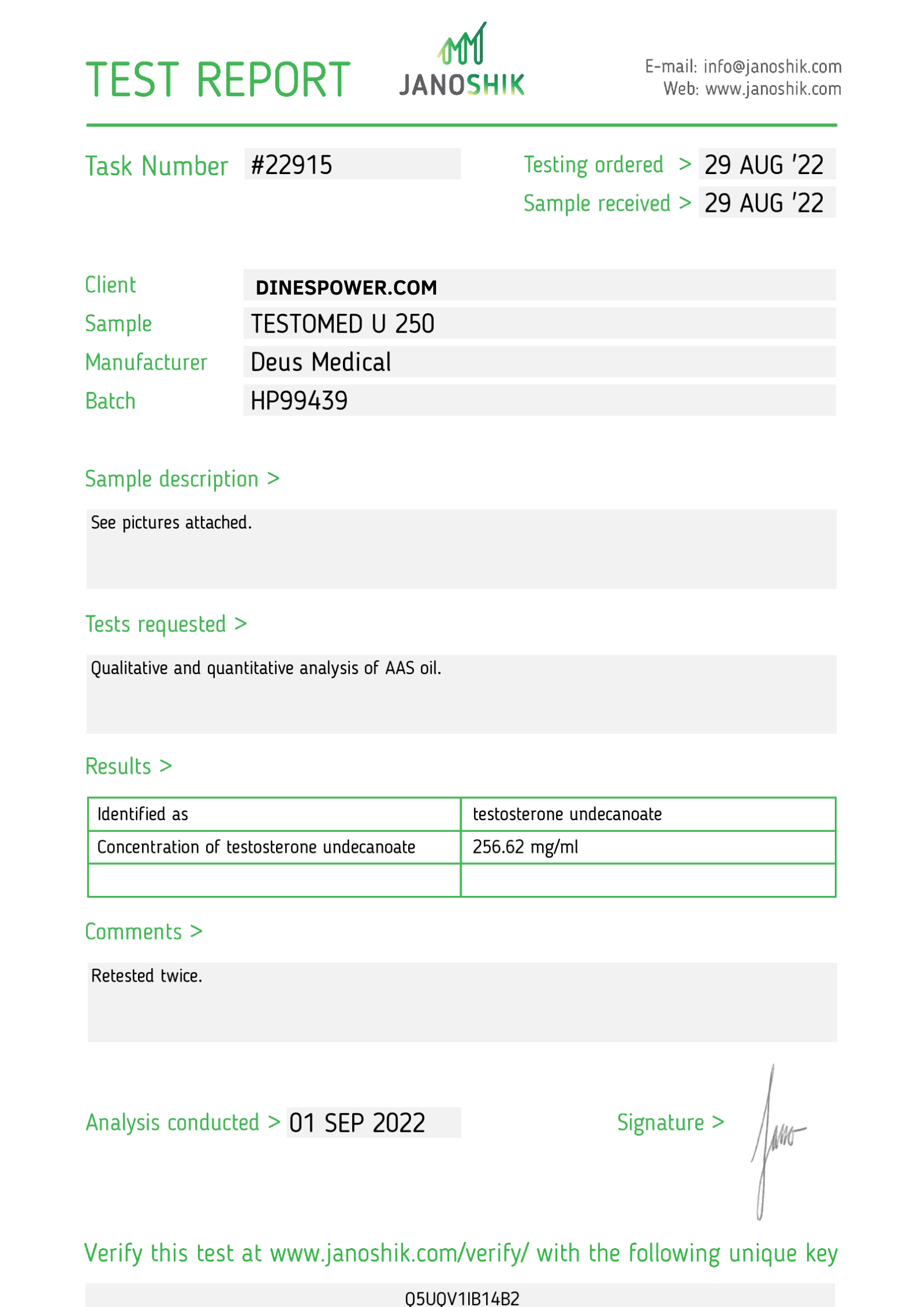 TESTÉ U 250 STÉROÏDE INJECTABLE EN AMPOULES – Image 2