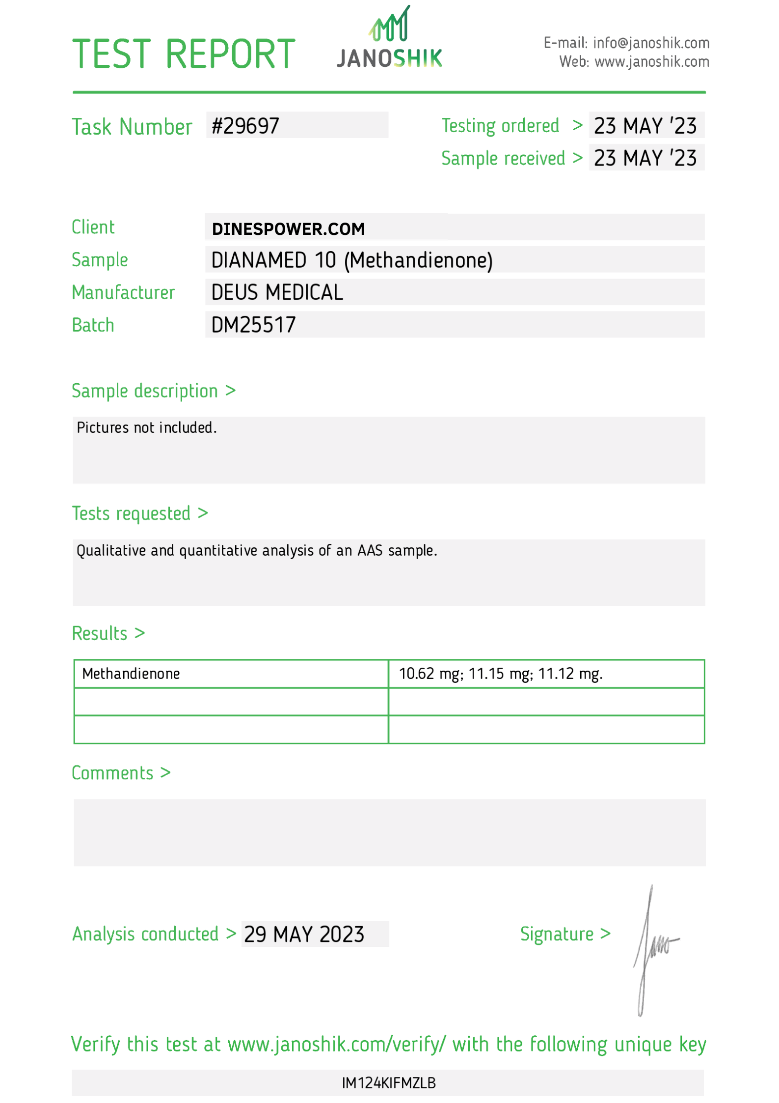 DIANAMED 10 ORAL STEROID IN TABLETS - Image 3