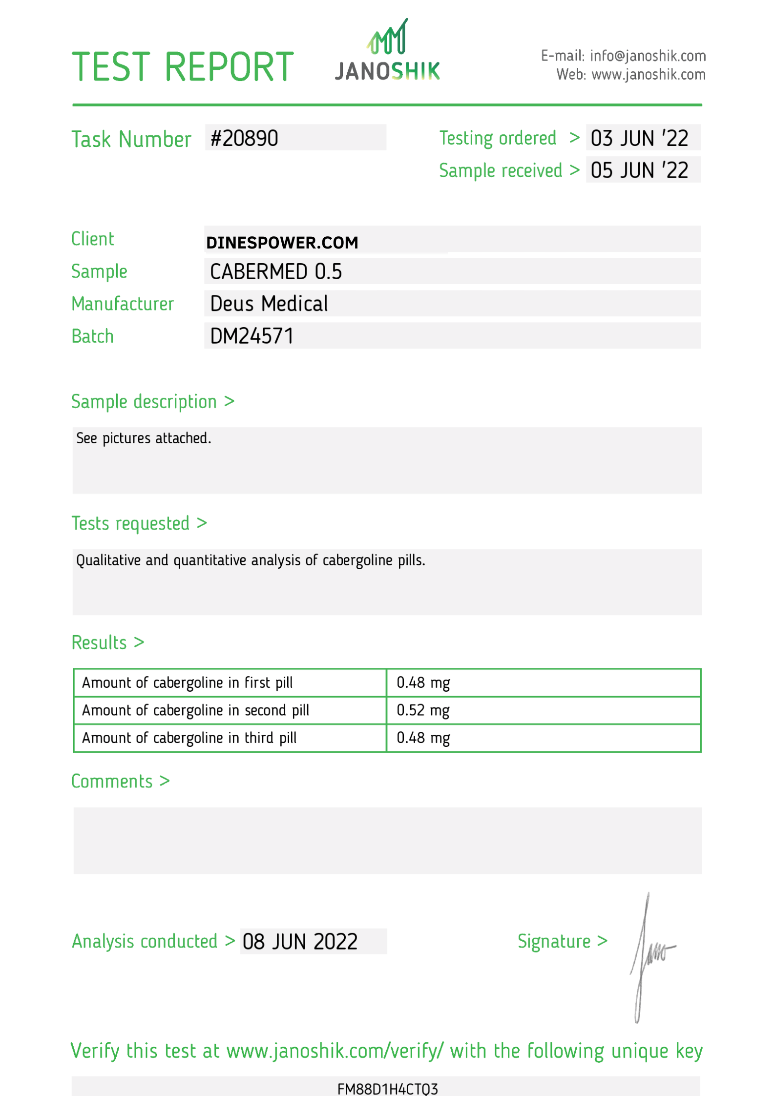 CABERMED 0.5 ESTEROIDE ORAL EN TABLETAS - Imagen 2