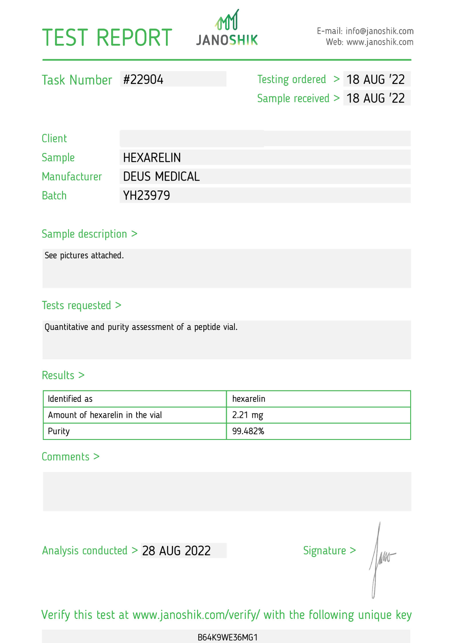 PEPTIDE HEXARELINE EN FLACON – Image 2