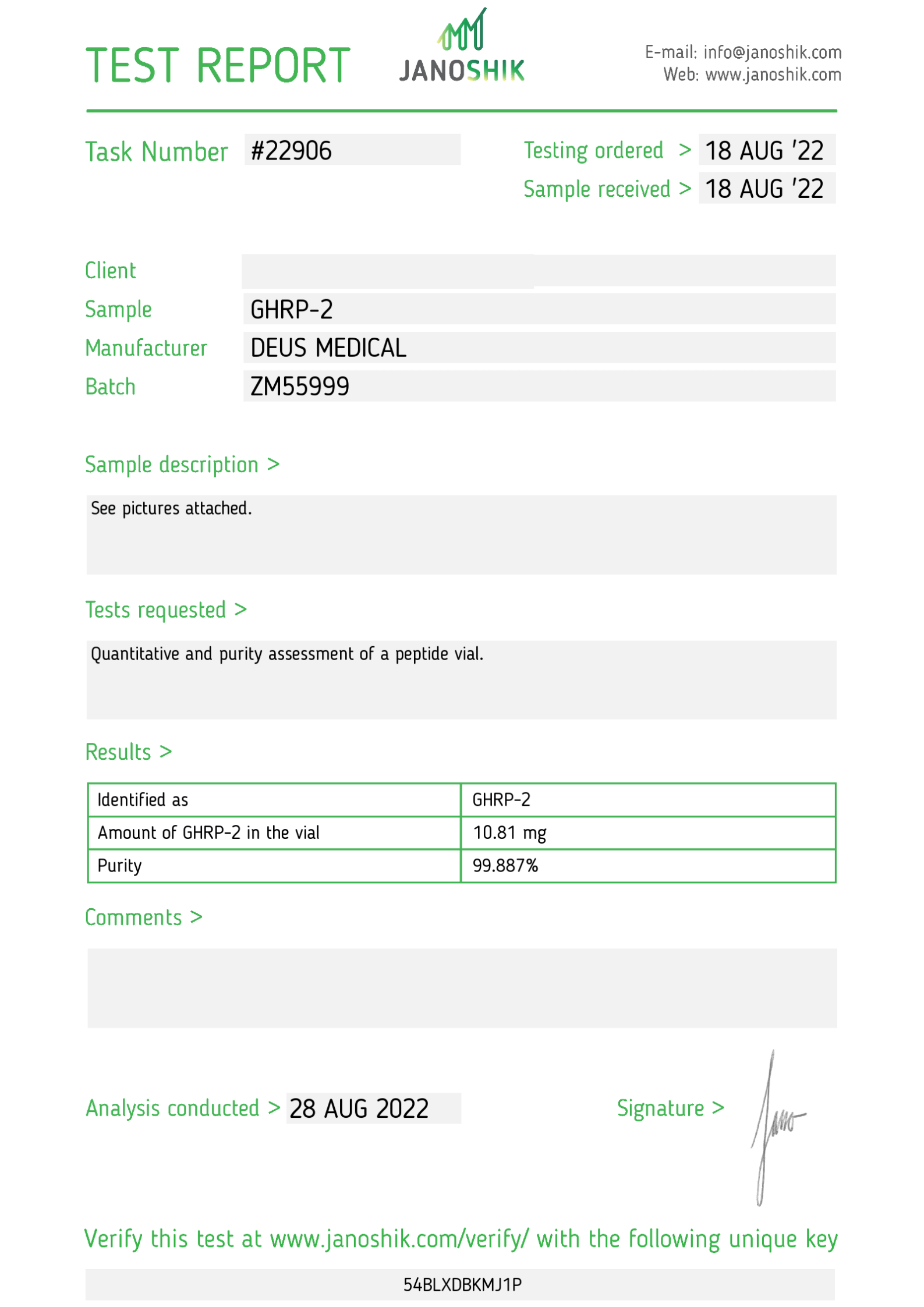 PEPTIDE GHRP-2 IN FIALE - immagine 2