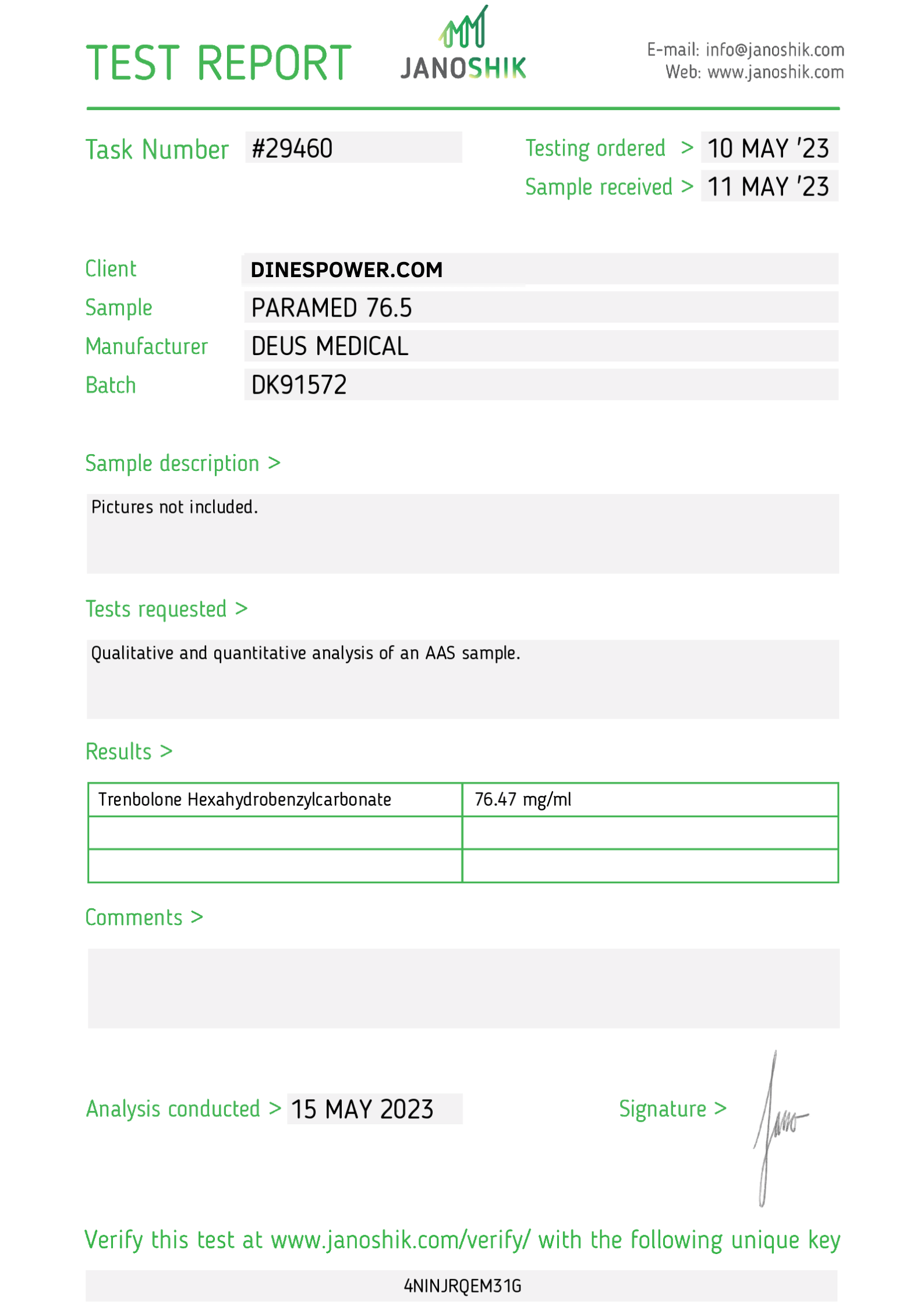 PARAMED 76,5 STÉROÏDE INJECTABLE EN AMPOULES – Image 3