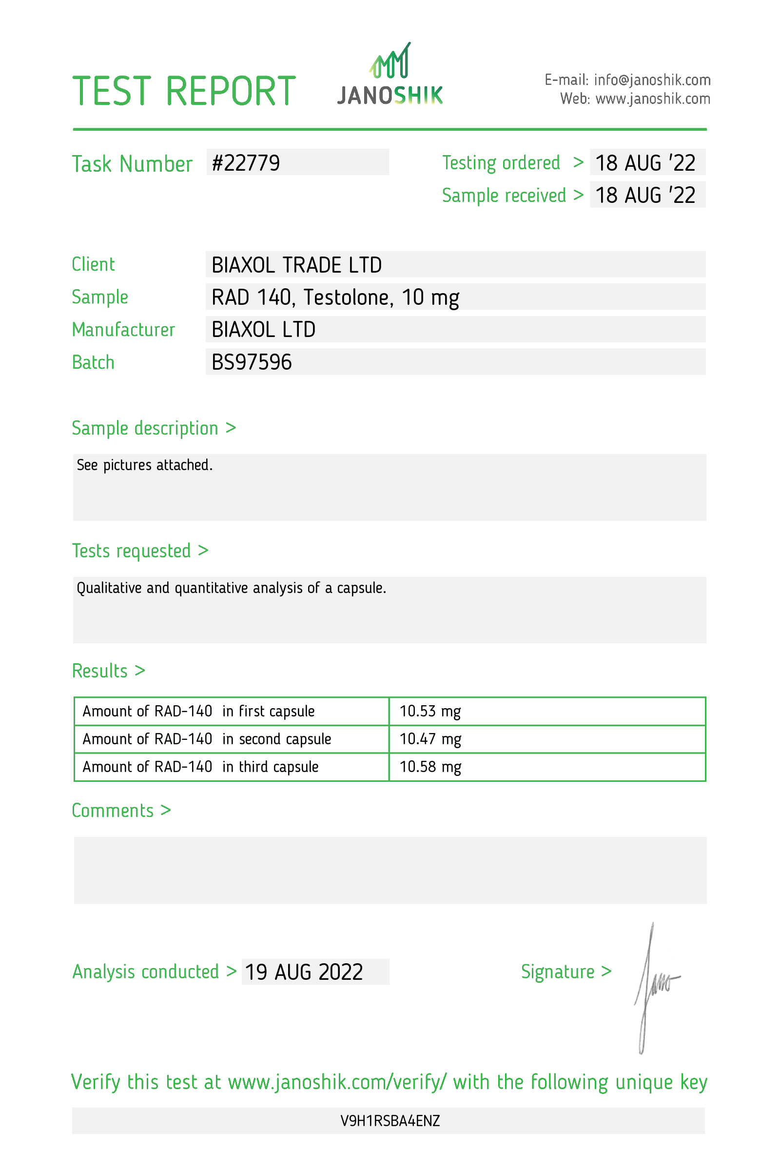 TESTOLONE (RAD140) SARM EN CAPSULES – Image 2