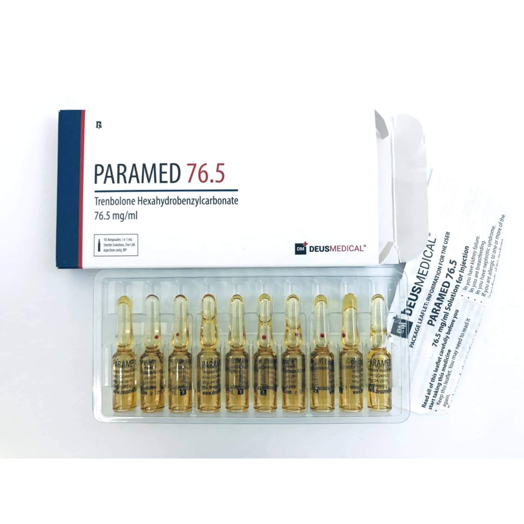 PARAMED 76,5 STÉROÏDE INJECTABLE EN AMPOULES – Image 2
