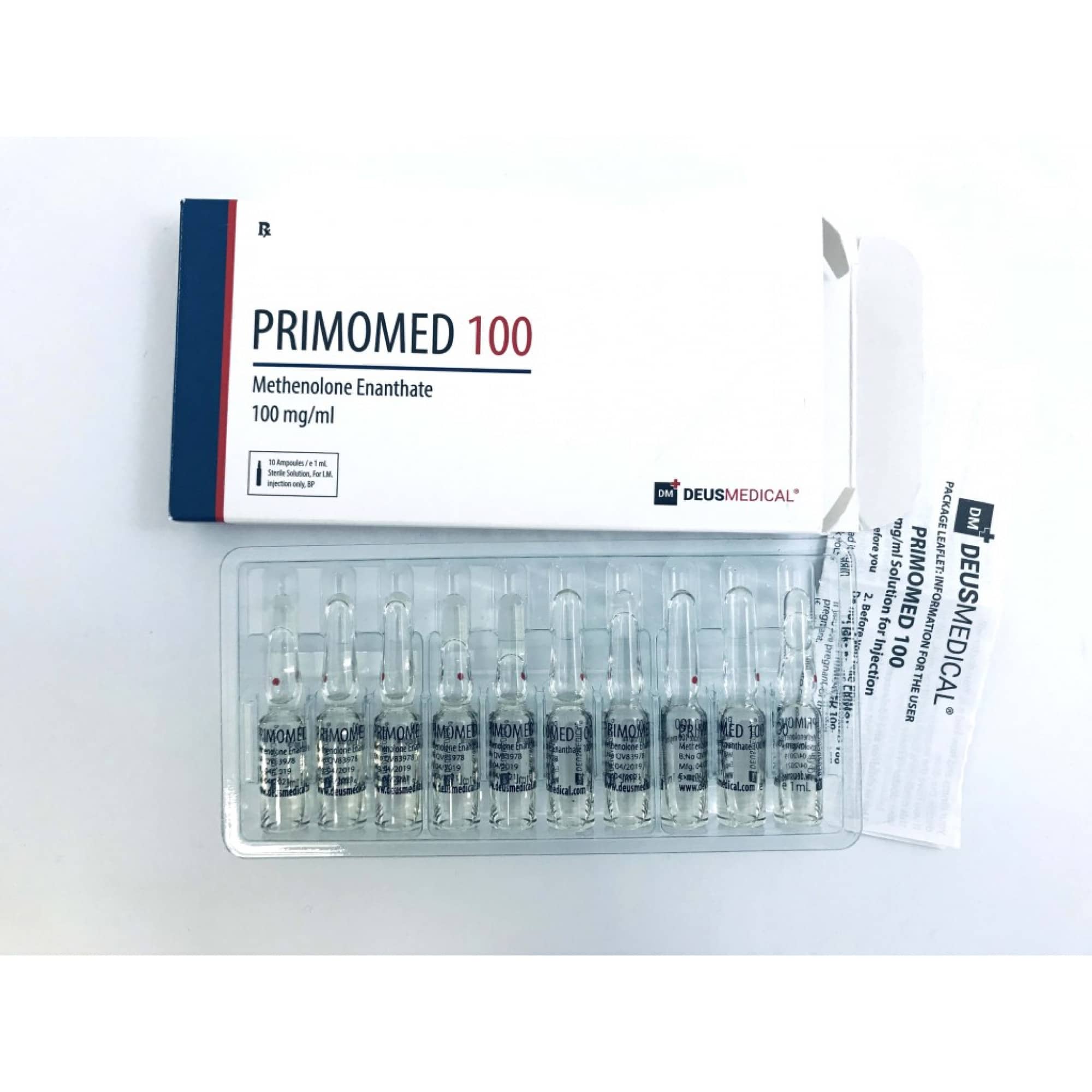 PRIMOMED 100 STÉROÏDE INJECTABLE EN AMPOULES – Image 2
