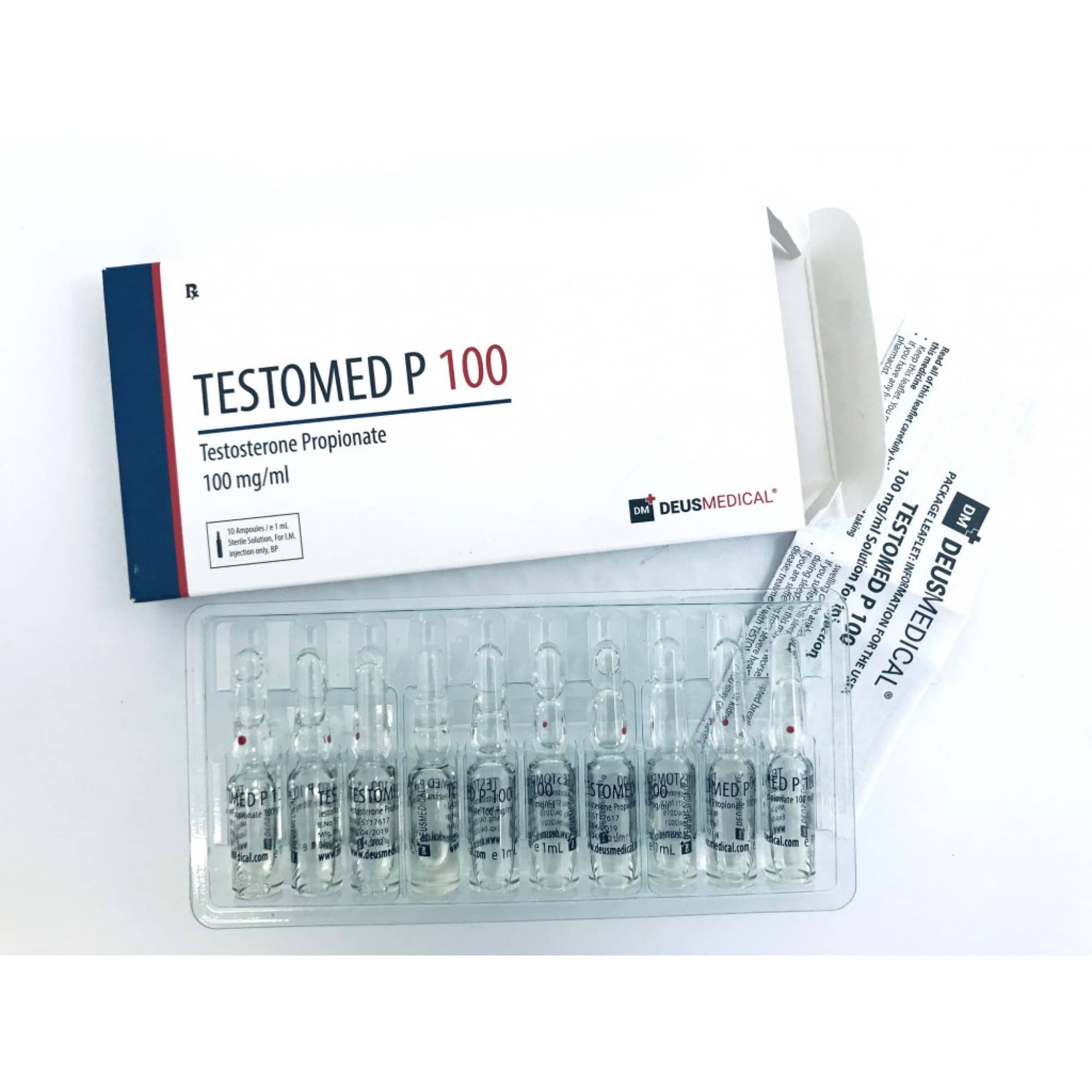 TESTOMED P 100 INJECTABLE STEROID IN AMPOULES - Image 2