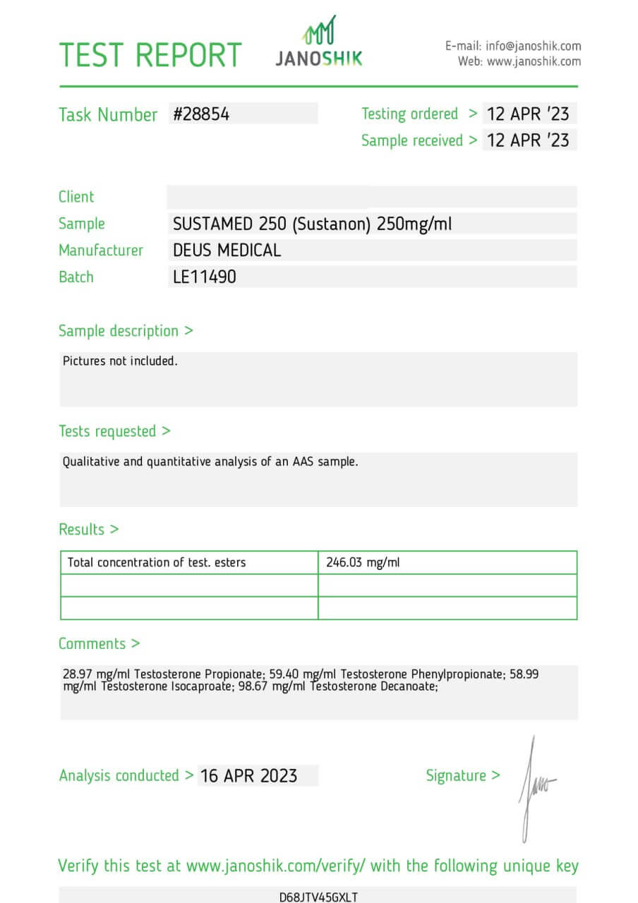 SUSTAMED 250 STÉROÏDES INJECTABLES EN AMPOULES – Image 3