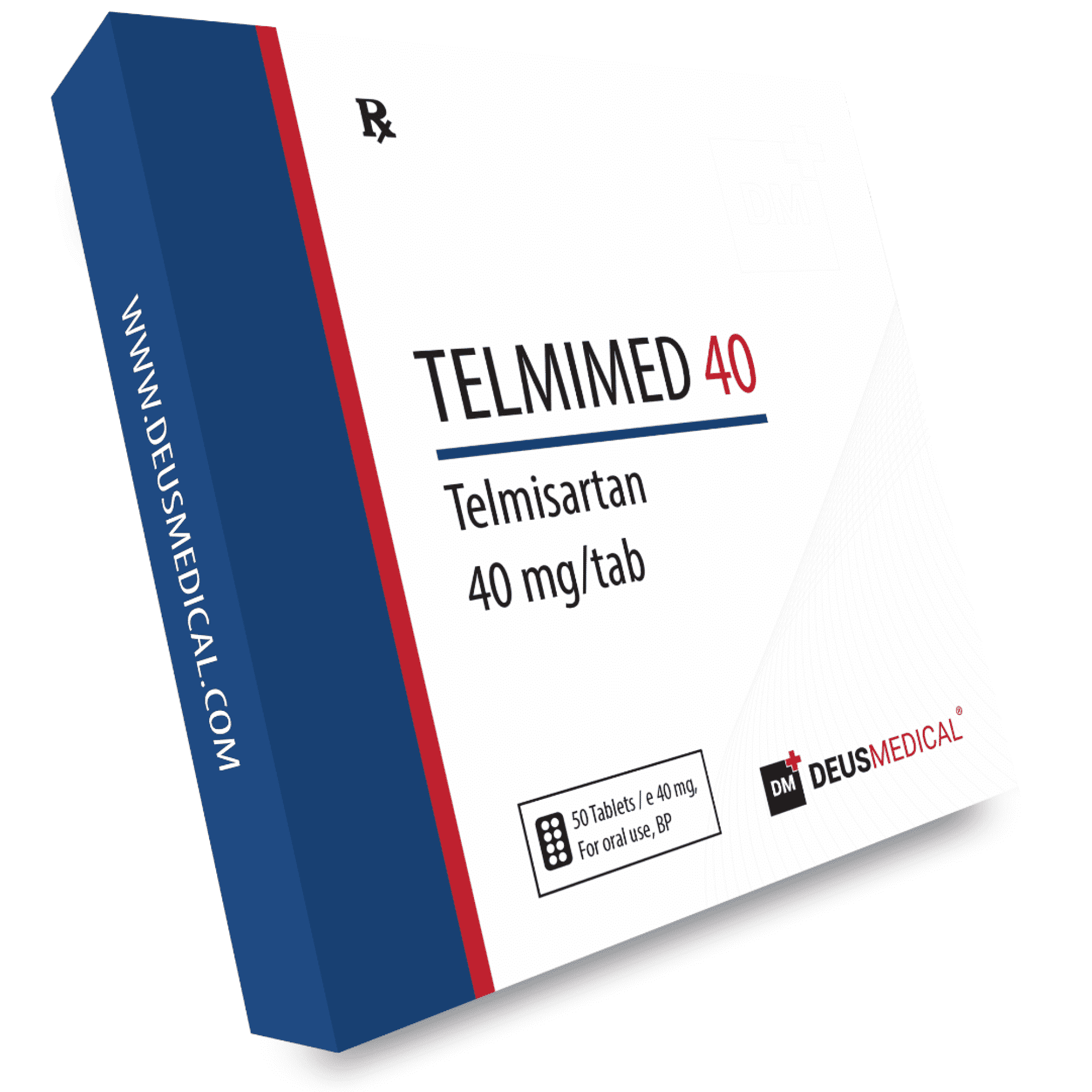 TELMIMED 40 ESTEROIDE ORAL EN TABLETAS