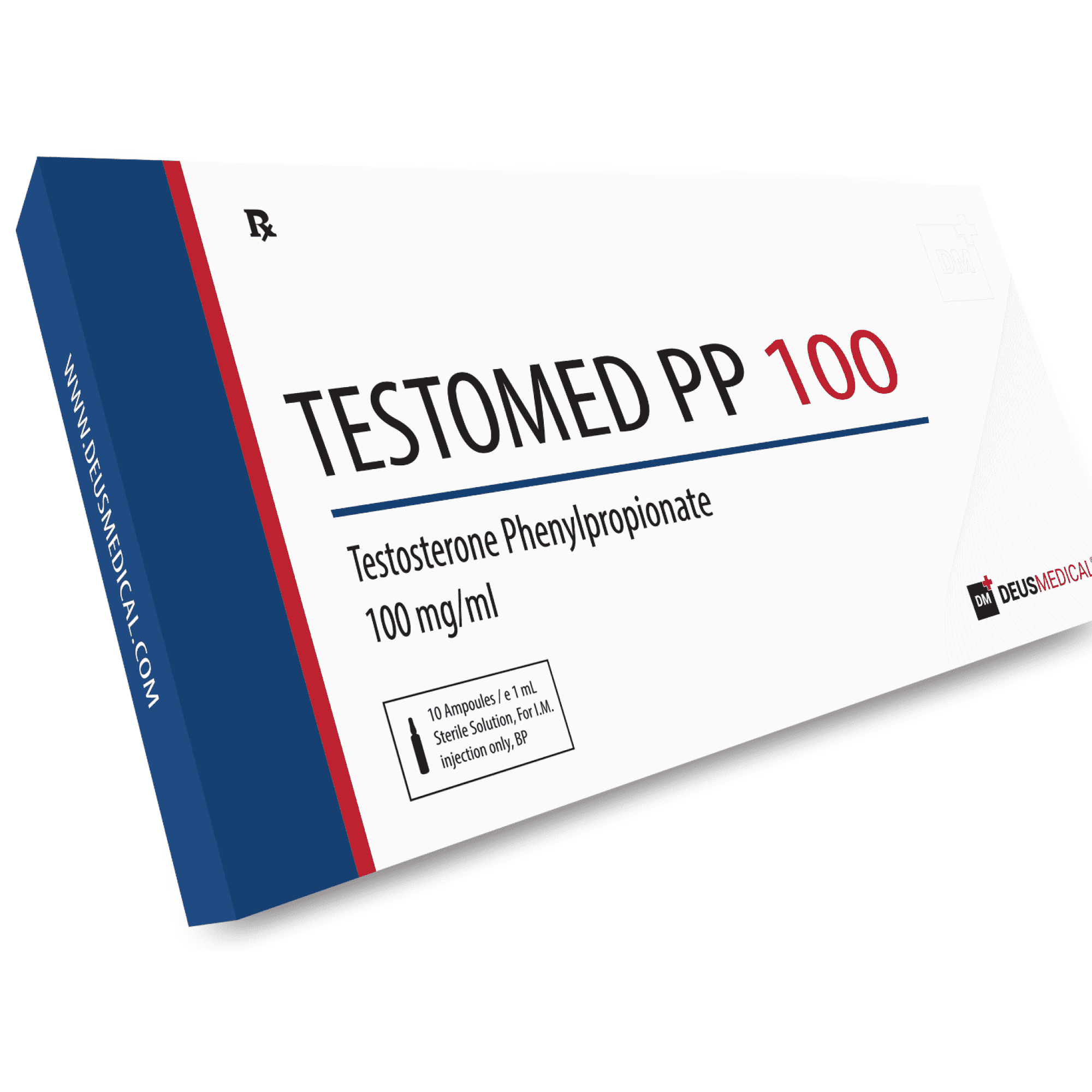 ESTEROIDE INYECTABLE TESTOMED PP 100 EN AMPOLLAS